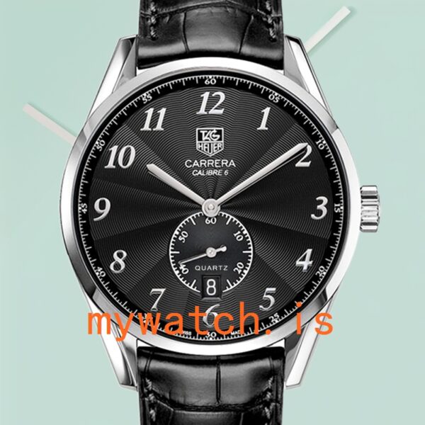 Tag Heuer Carrera 43mm Men WAS2110.FC6180 Black Dial: A Timeless Masterpiece