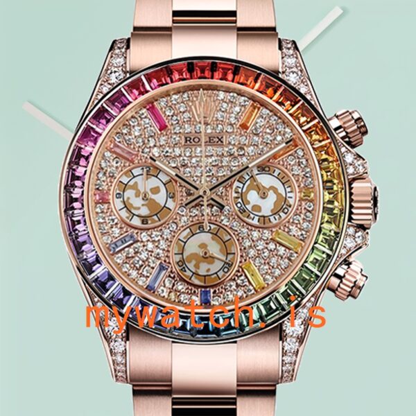 Rolex Daytona 40mm Mens 116595RBOW Diamond Paved Dial: A Masterpiece of Luxury and Precision
