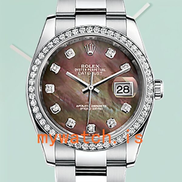 Rolex Datejust 116244BKMDO 36mm Mens Automatic: Genuine vs. Replica