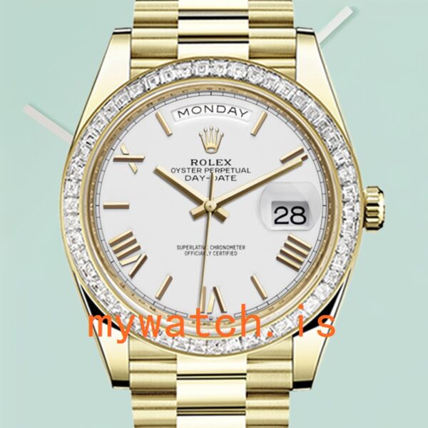 Rolex Day-Date m228398tbr-0033 40mm Mens White Dial Gold-tone: A Symbol of Prestige and Precision