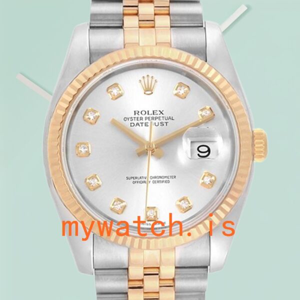 Rolex Datejust 36mm Mens 116233SDJ Silver-tone Automatic: Genuine vs. Replica