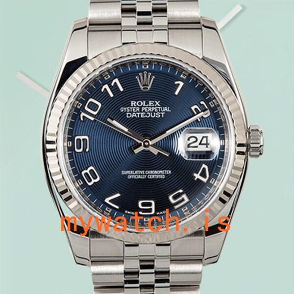 Rolex Datejust Mens 116234BLCAJ 36mm Stainless Steel: Genuine vs. Replica