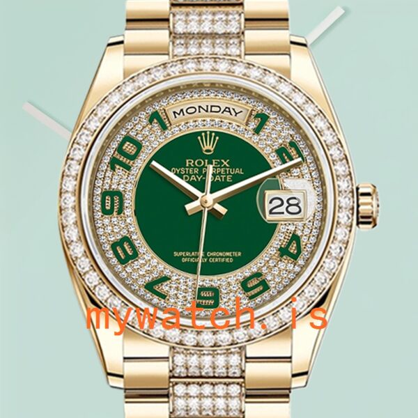 Rolex GMT-Master II Mens 40mm 116758 Diamond Bezel Green Dial: A Timeless Masterpiece