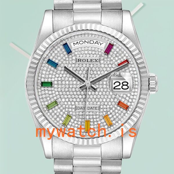 The Ultimate Guide to the Rolex Day-Date m128239-0019 Men’s 36mm Diamond Paved Dial President Bracelet