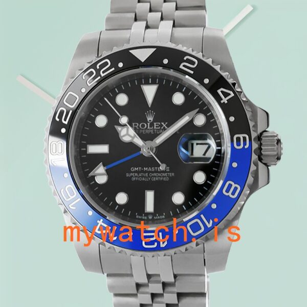 Rolex GMT Master II Men’s 40mm m126710blnr-0002 Black Dial Stainless Steel: A Timeless Masterpiece