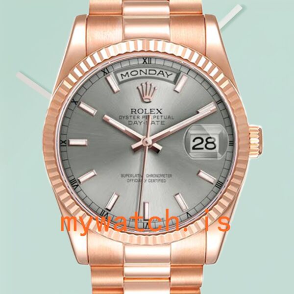 Rolex Day-Date Mens 36mm 118235 Automatic: Genuine vs. Replica