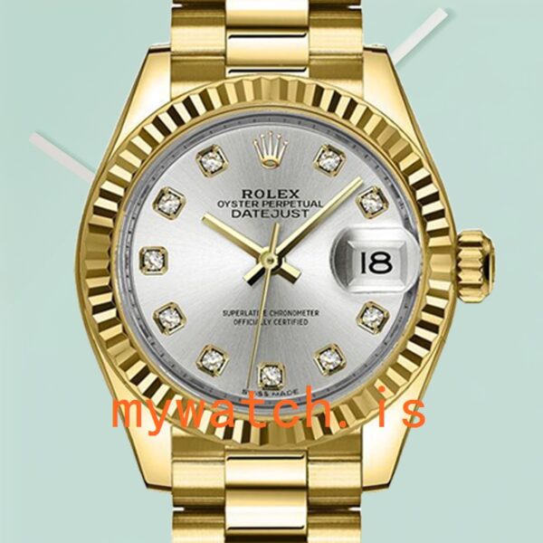 Rolex Datejust Ladies m279178-0015 28mm Gold-tone Silver Dial: Genuine vs. Replica
