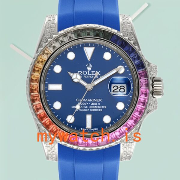 Rolex Submariner 116610 Mens 40mm Automatic Rubber Band: Genuine vs. Replica Analysis