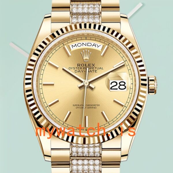 Rolex Day-Date 36mm Mens m118348-0151 Gold-tone White Dial: A Symbol of Prestige and Precision