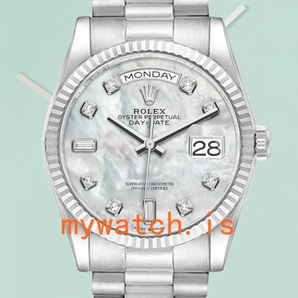 Rolex Day-Date m128239-0007 36mm Mens Automatic Silver-tone: A Timeless Masterpiece