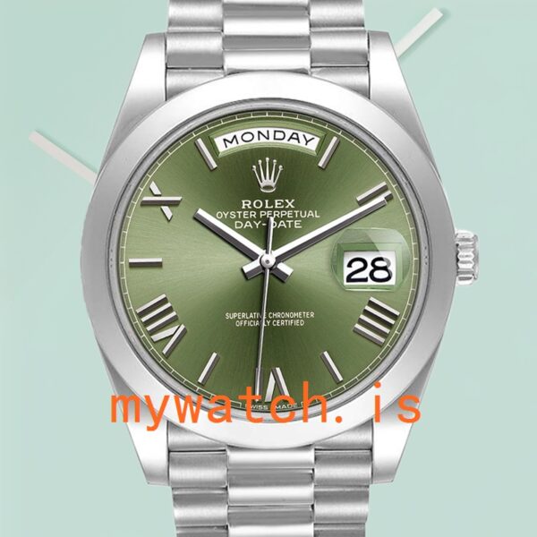 Rolex Day-Date Men’s m228206-0027 40mm Silver-tone Stainless Steel: A Timeless Masterpiece