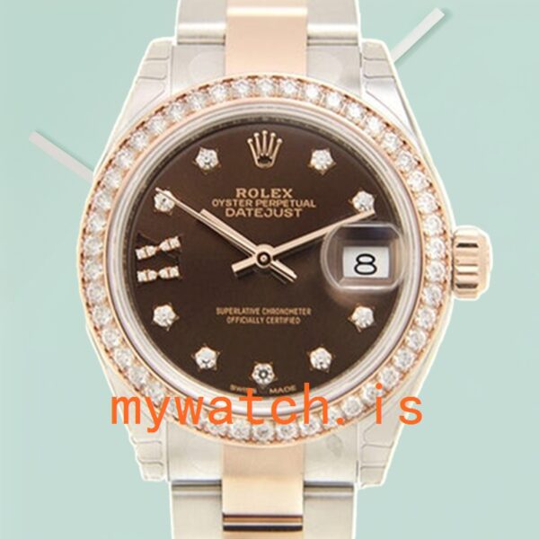 Rolex Datejust 28mm m279381rbr-0004 Ladies Automatic Chocolate Dial: Genuine vs. Replica