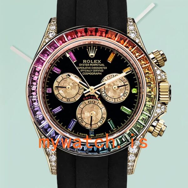 Rolex Daytona Men’s 116598 40mm Rubber Band Diamond Bezel: A Timeless Masterpiece
